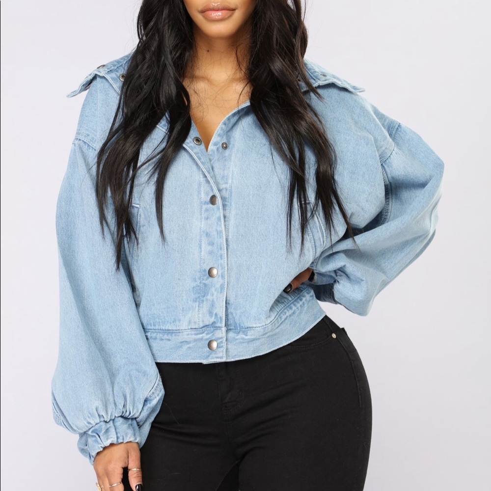 Fashion Nova Denim Jacket Trixie Girl